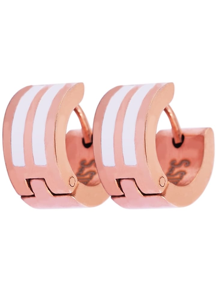 

Adeliás Женские серьги - серьги-кольца на шарнирах из нержавеющей стали серебристого цвета