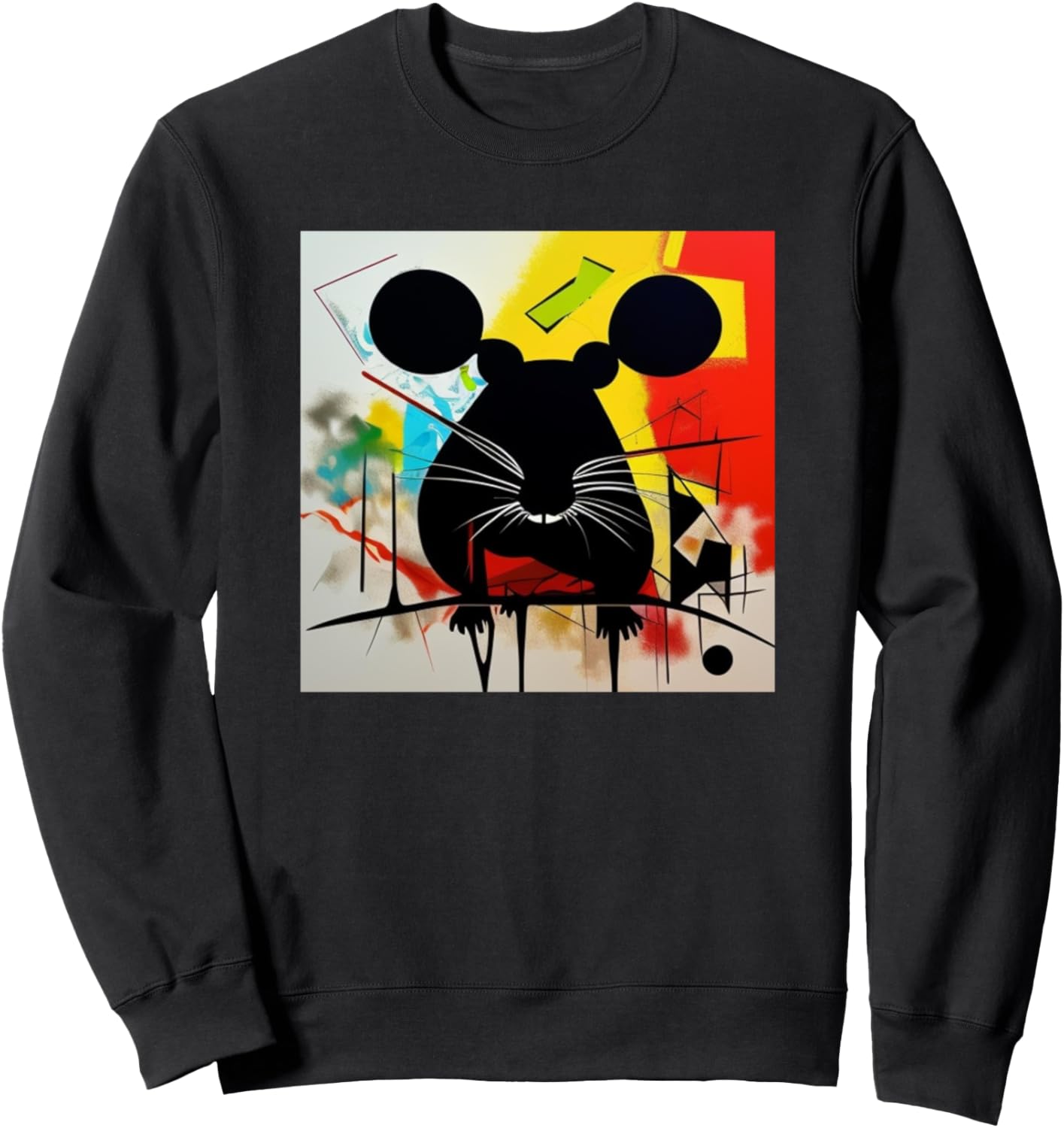 

Яркая толстовка с силуэтом крысы для любителей крыс Rats Pets Art Women Girls | Kids Men Boys Gift, черный