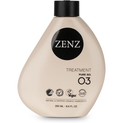 

ZENZ Pure No. 03 Protein Treatment 250 мл — био-алоэ вера, био-масло авокадо, безглютеновый пшеничный протеин — интенсивное увлажнение и уход за волосами для всех типов волос