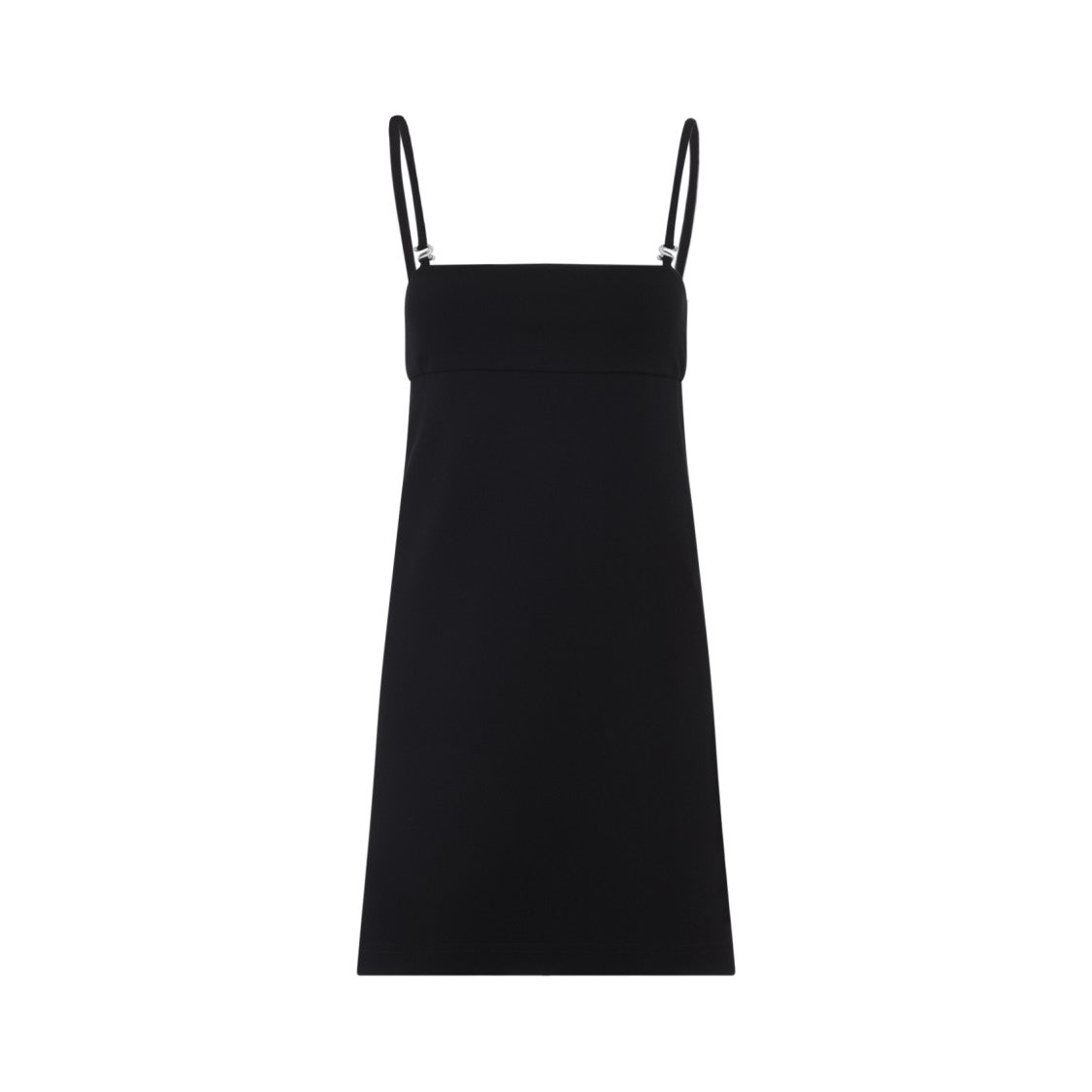 

Мини-черное платье с серебристыми деталями Sportmax
