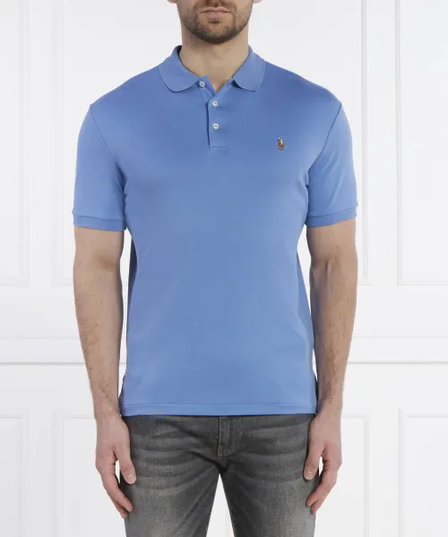 

Футболка поло Custom fit Polo Ralph Lauren, синий