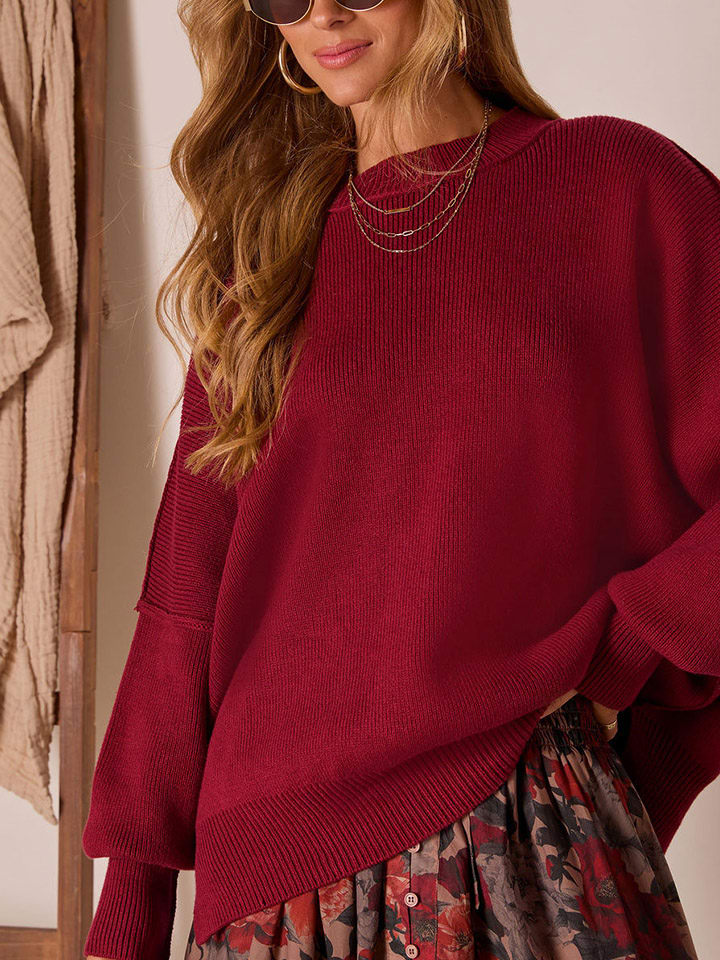 

Milan Kiss Свитер бордового цвета