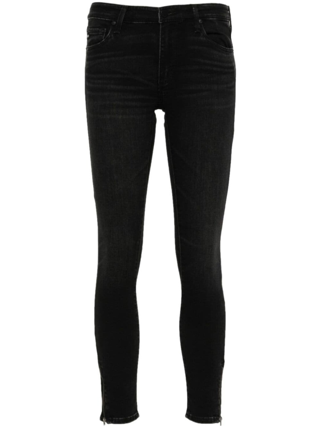 

AG Jeans джинсы скинни средней посадки, черный
