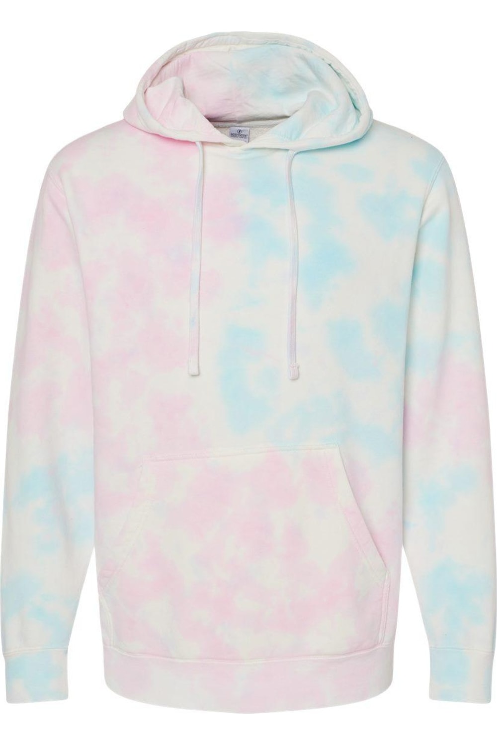 

Independent Trading Co. Толстовка с капюшоном средней плотности с узором «тай-дай», цвет tie dye cotton candy