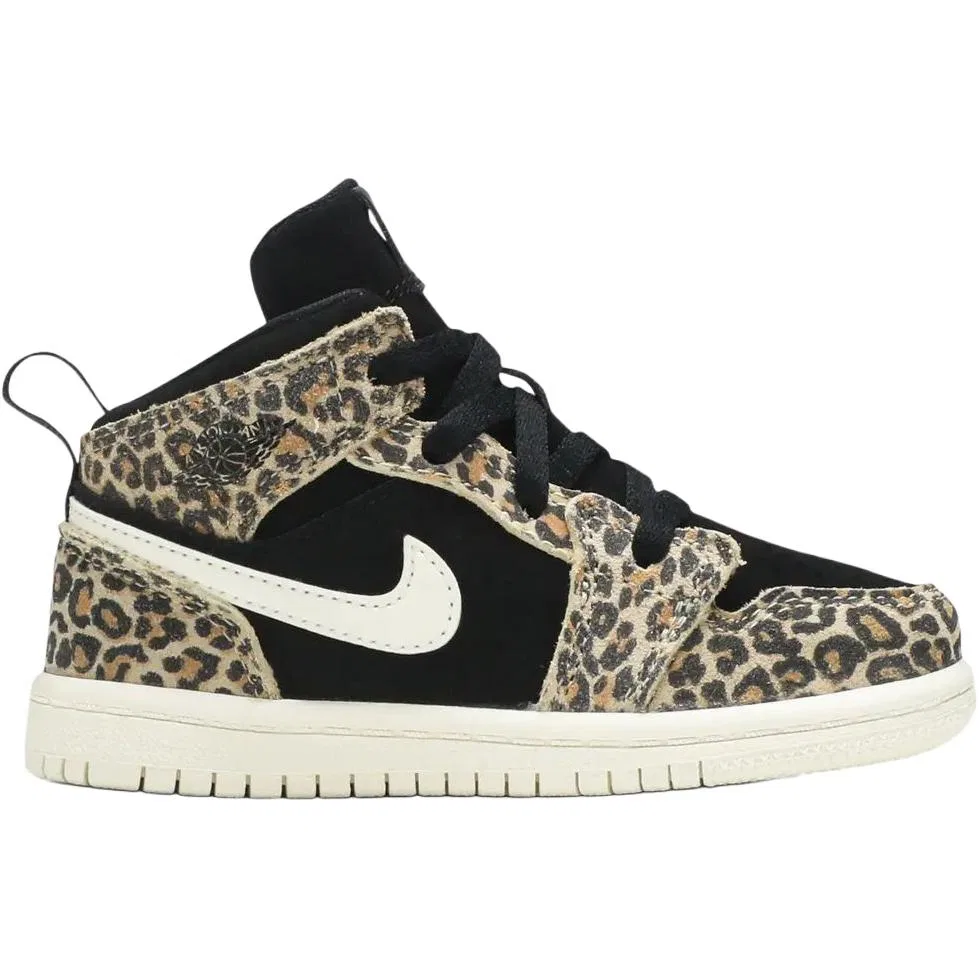Кроссовки для малышей Air Jordan 1 Mid Toddler Black Jordan — фото 3
