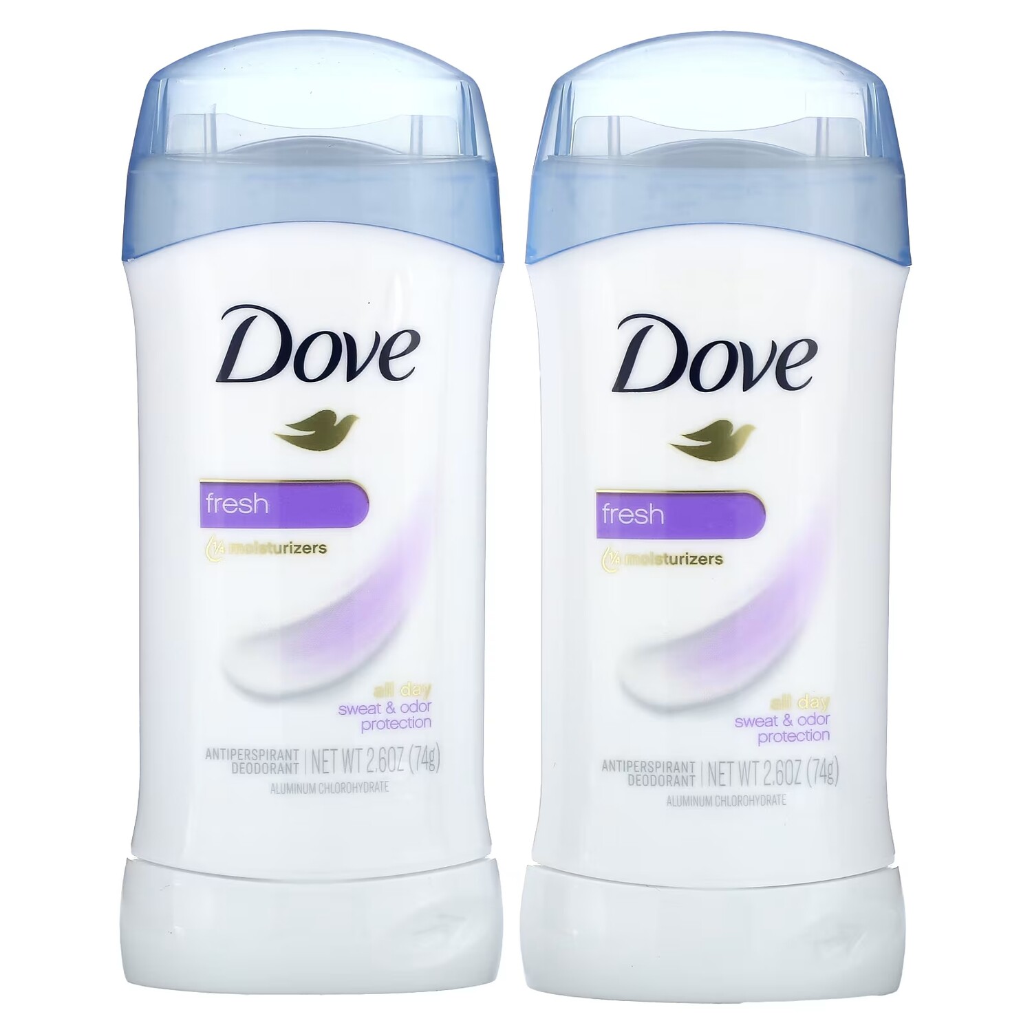 

Дезодорант-антиперспирант Dove Solid Fresh, 2 упаковки по 74 г