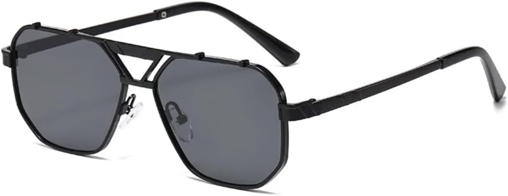 

Модные металлические многоугольные солнцезащитные очки для женщин, для вождения на открытом воздухе, защита от УФ-излучения UV400, для мужчин, с градиентными линзами VFDHN, Tyj533-2