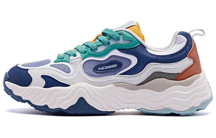 

QIAODAN Амортизирующие износостойкие низкие повседневные кроссовки мужские синие желтые