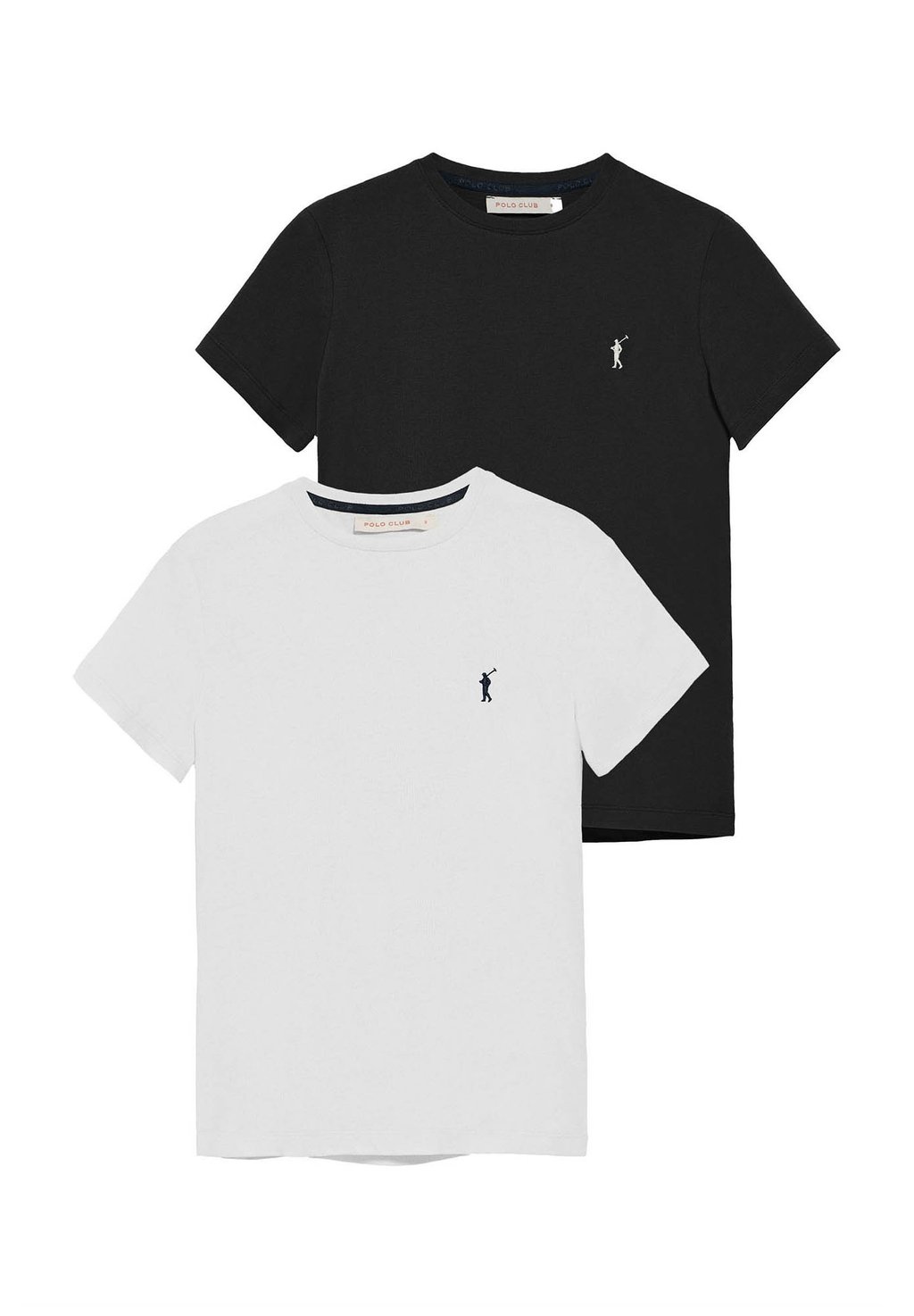 

Базовая футболка U NECK REGULAR FIT PACK 2 RIGBY GO Polo Club, черный