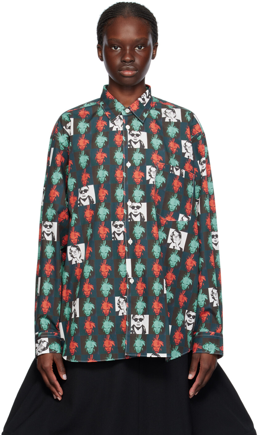 

Разноцветная рубашка Энди Уорхола Comme Des Garcons, цвет Print E
