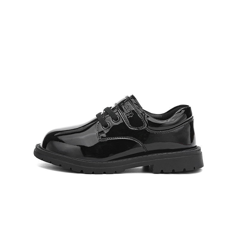 

Детские кожаные туфли Slip Resistant Low top Jeep, черный