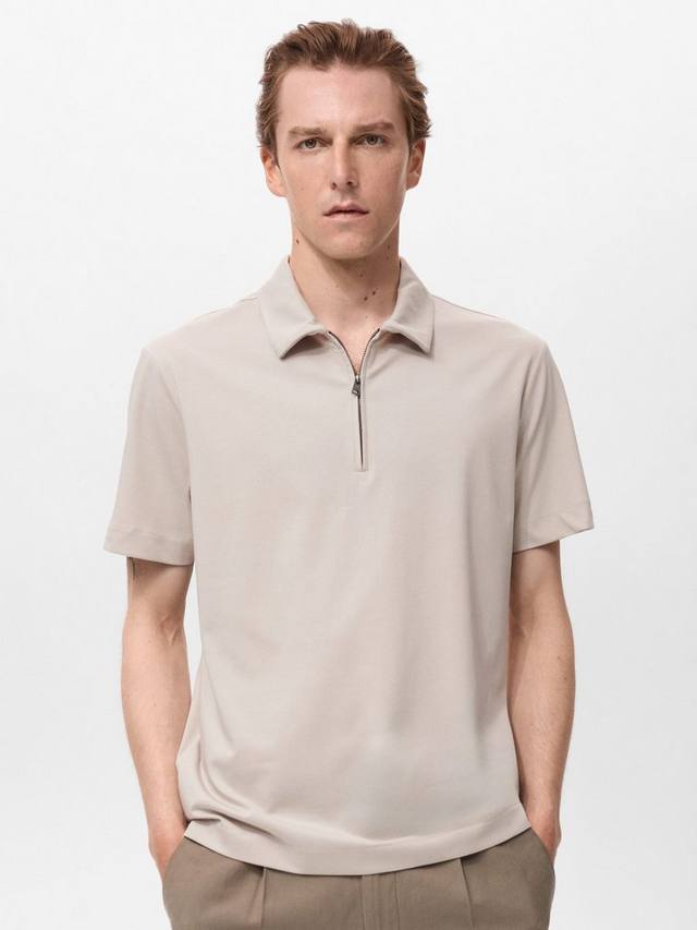 

Поло Carle с полузастёжкой из хлопкового микса Mango