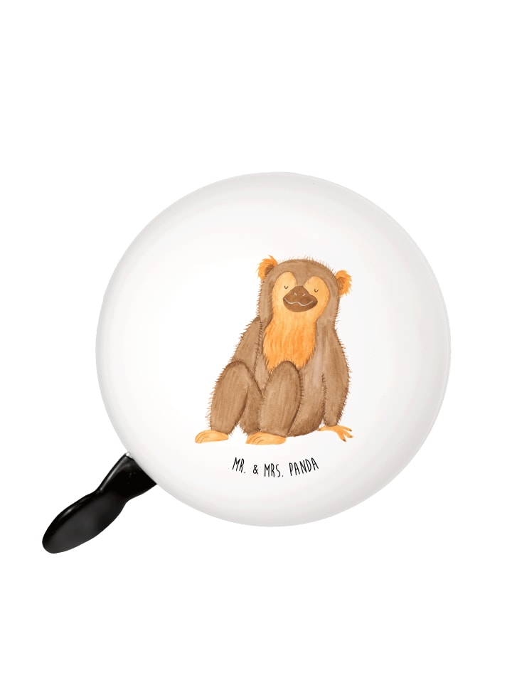 

Mr. & Mrs. Panda Велосипедный звонок, обезьяна, не говоря ни слова, в белом цвете