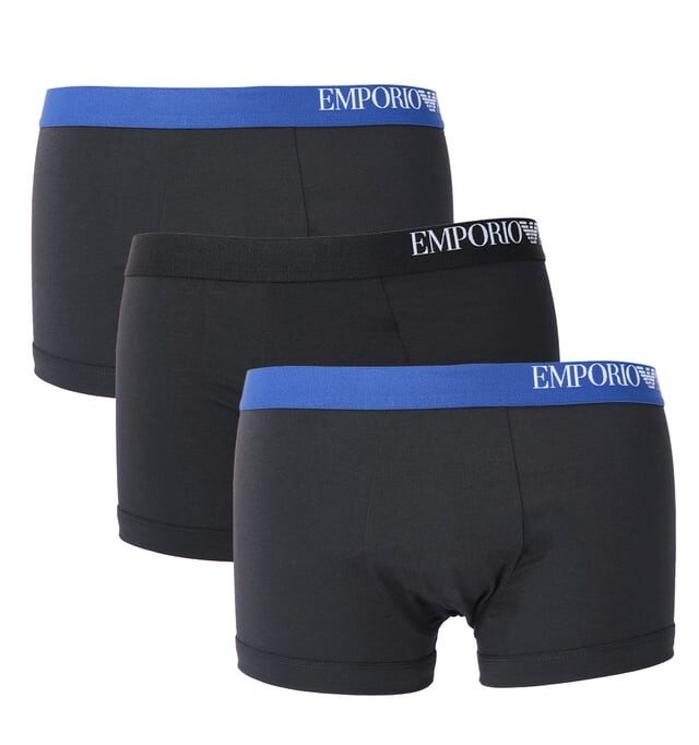 

Набор боксеров из 3 мужских шорт Emporio Armani, черный