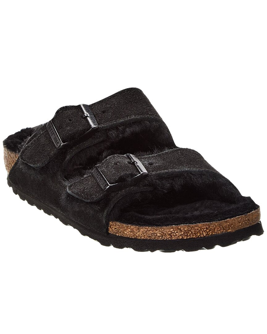 Биркеншток Женские Аризона Шерлинг Узкие Сандалии Birkenstock, черный