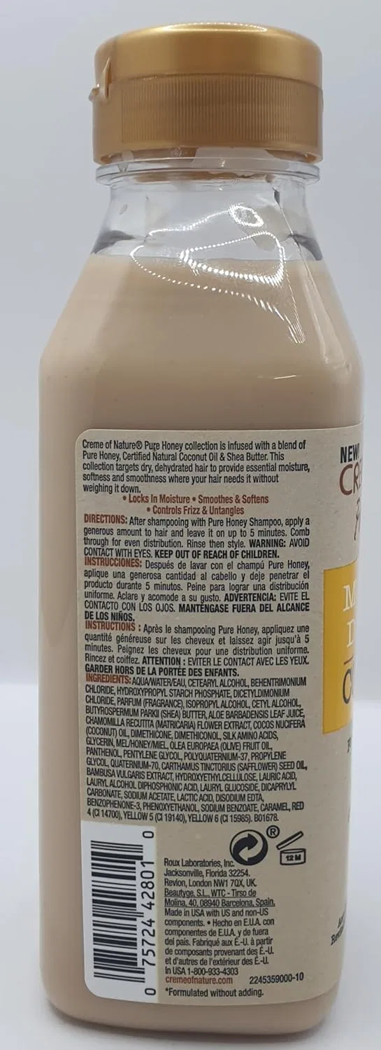 Набор для ухода за волосами Creme of Nature Pure Honey: шампунь, кондиционер и спрей-детанглер Bizzico — фото 3