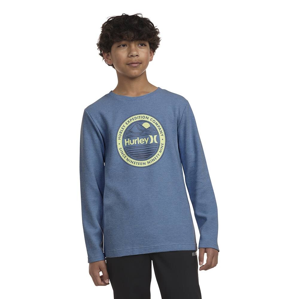 

Термофутболка Hurley с длинными рукавами для мальчиков 8–20 лет, синий