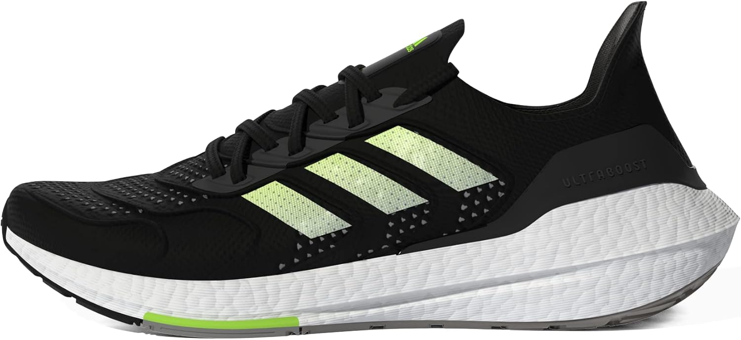 Мужские беговые кроссовки Adidas Ultraboost 22, черный/желтый/белый