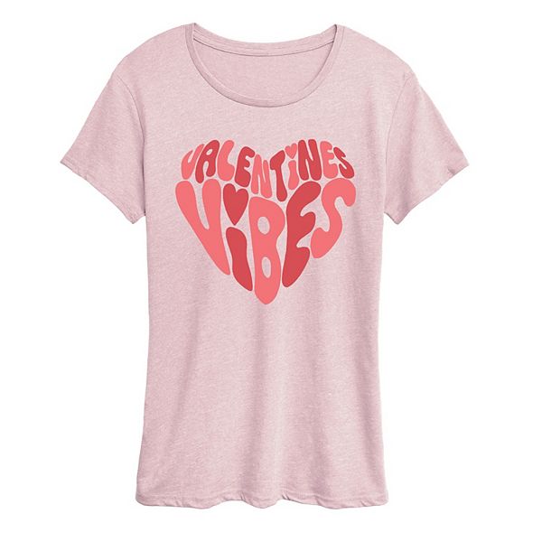 

Футболка с принтом Women's valentines vibes Licensed Character, Heather Pink, Розовый, Футболка с принтом Women's valentines vibes Licensed Character, Heather Pink