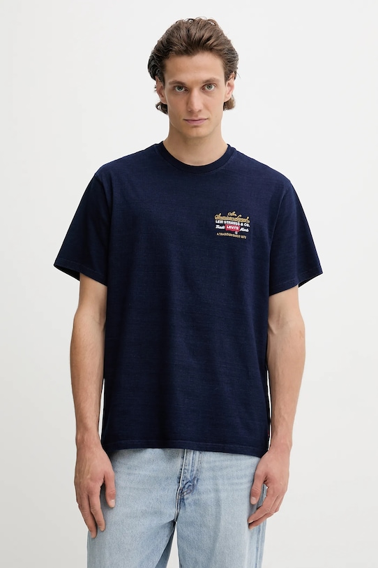 

Хлопковая футболка Levi'S, темно-синий