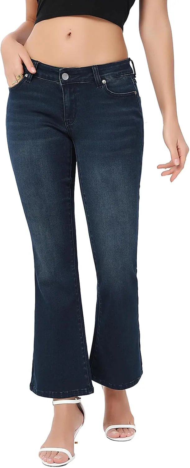 

Женские джинсы Bell Bottom High Waisted High Stretch