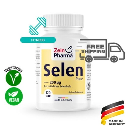 

Selenium Pure 200 г 120 капсул Энергия Фитнес и жизненная сила Веганский Zeinpharma