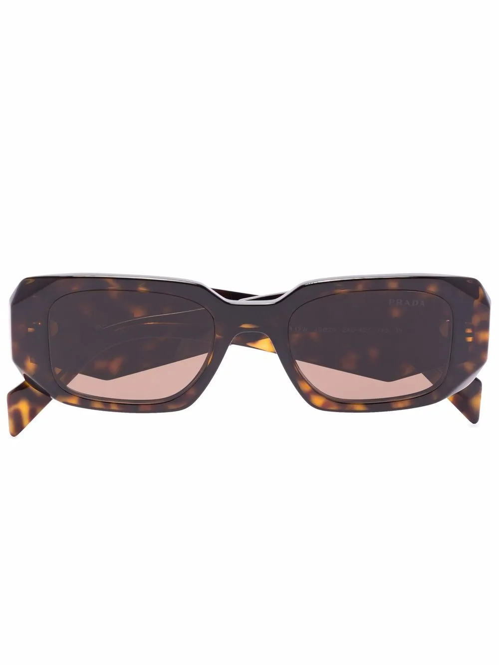 

Солнцезащитные очки в оправе черепаховой расцветки Prada Eyewear, коричневый