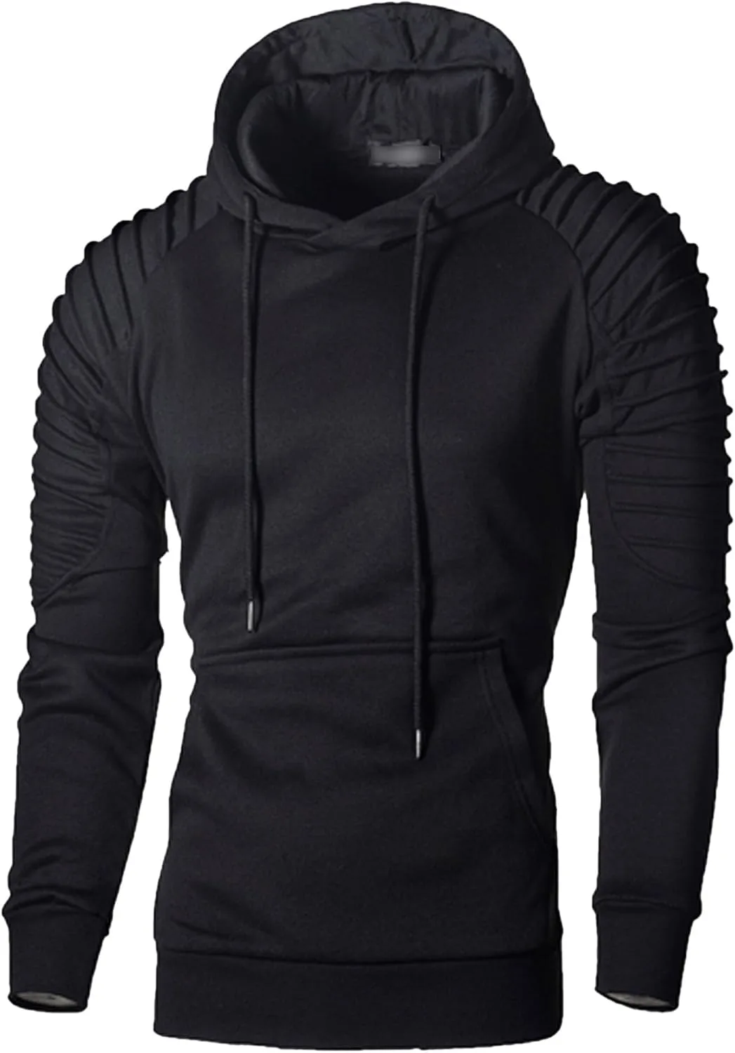 Мужской однотонный теплый худи Unisex Adult Fleece с карманом