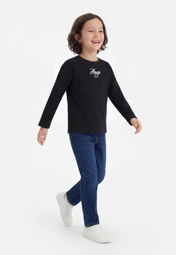 Топ с длинными рукавами Hugo Kids, Black