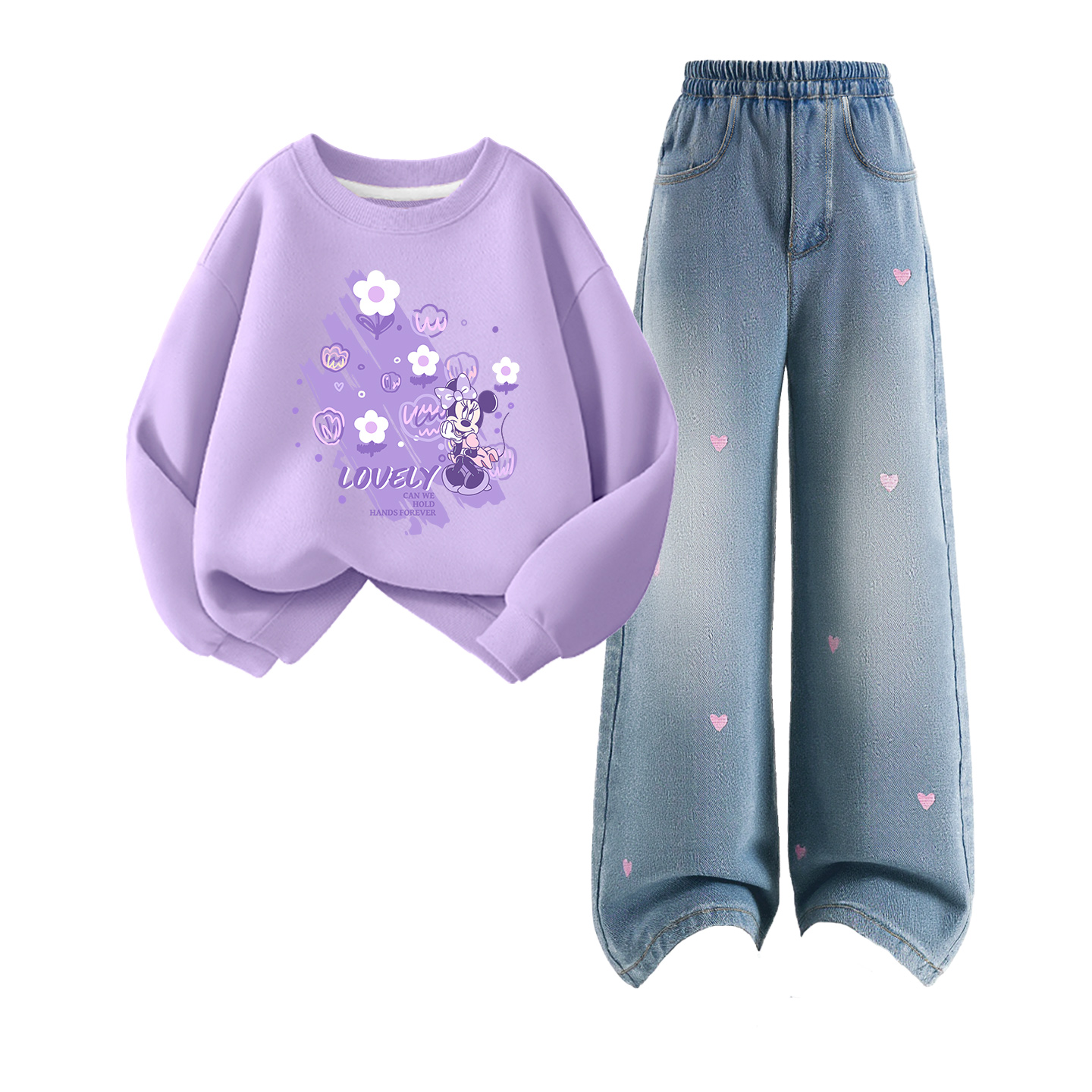 

Детская повседневная спортивная одежда Disney, фиолетовый