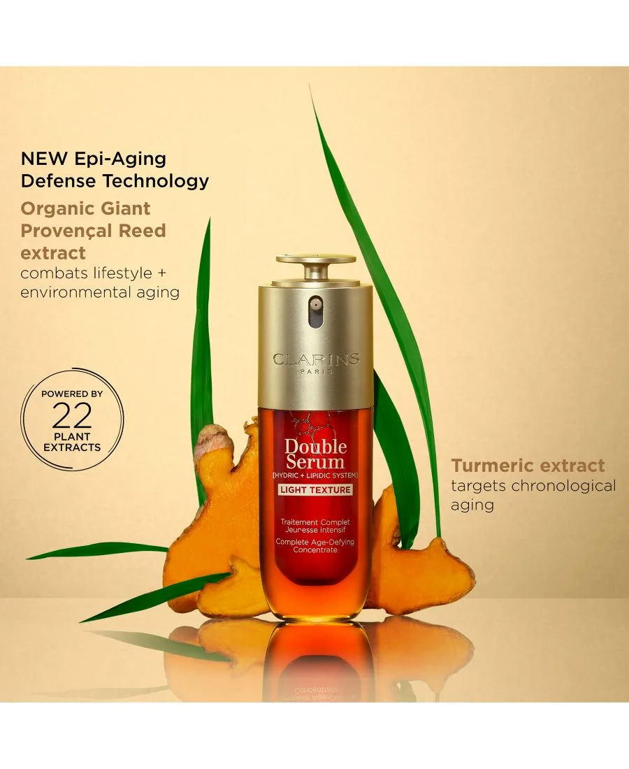 Clarins Сыворотка DOUBLE SERUM с легкой текстурой для укрепления кожи, придания сияния и сужения пор, 48 г — фото 4