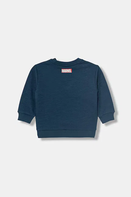Блуза детская из бамбука модель Marvel United Colors of Benetton, синий — фото 2