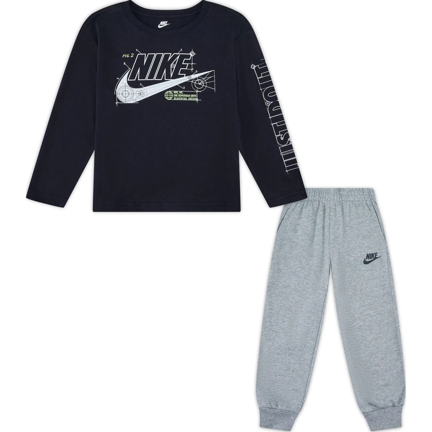 Спортивный костюм для детей Nike Casual Sportswear Toned Dark Gray