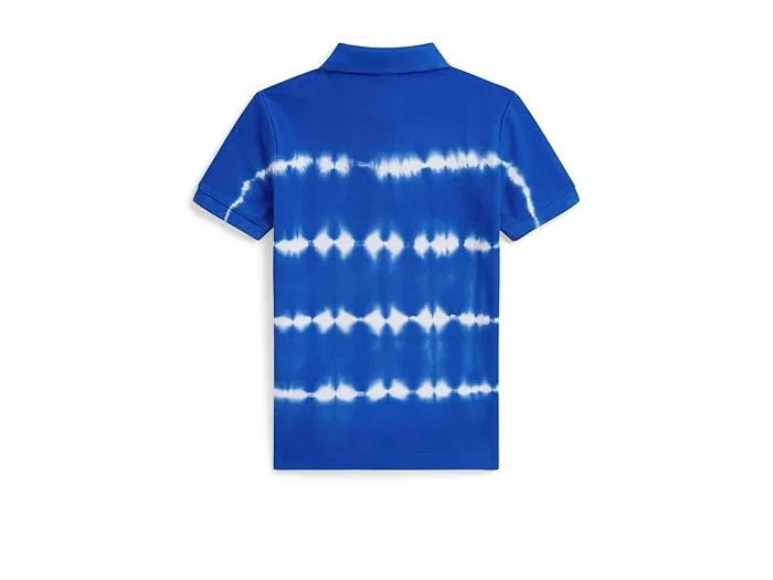Полочная рубашка Tie-Dye Cotton Mesh Polo Polo Ralph Lauren Kids, Pacific Royal — фото 2