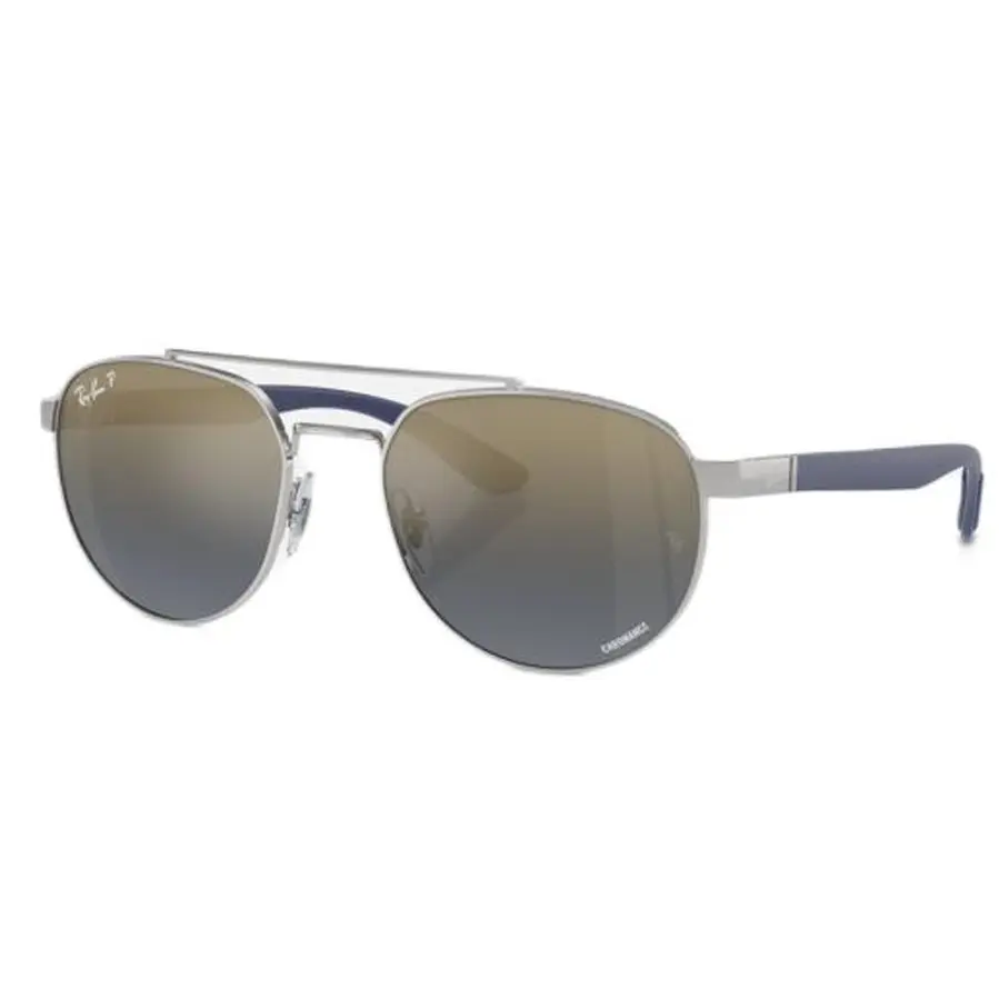 

RayBan Солнцезащитные очки нестандартной формы металлические унисекс серебристые, Silver