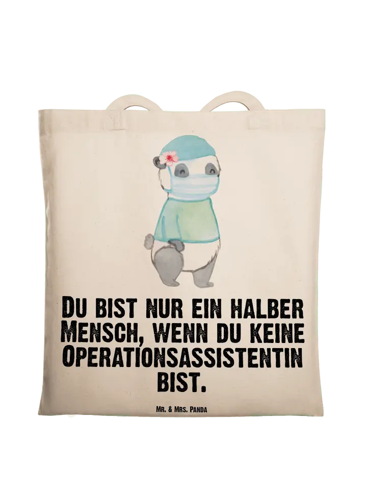 

Сумка для переноски Mr & Mrs Panda Operationsassistentin Herz, кремовый