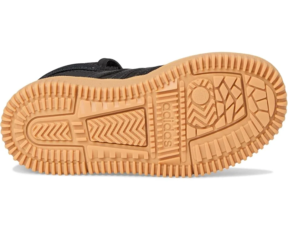 Кроссовки Adidas Kids Break Start Mid Top Shoes (Little Kid), Black/Carbon/Gum — фото 3