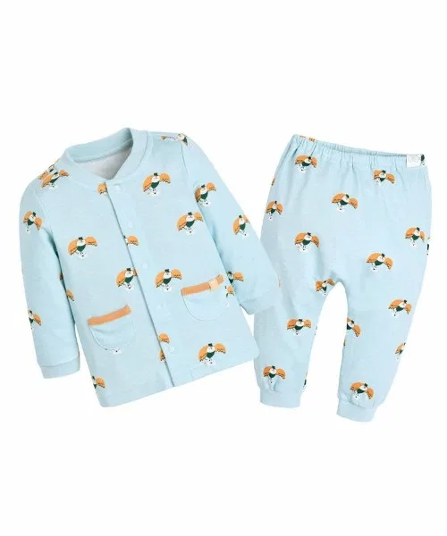 Комплект пижамы OLLSTOPS & PANTS moimoln из 2 предметов, синий