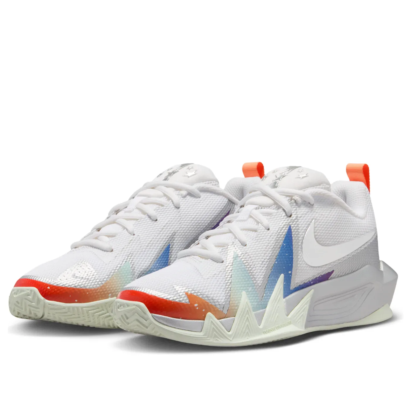 Кроссовки (GS) Nike S.T. Dynamite 'White Metallic Silver Orange' — фото 4