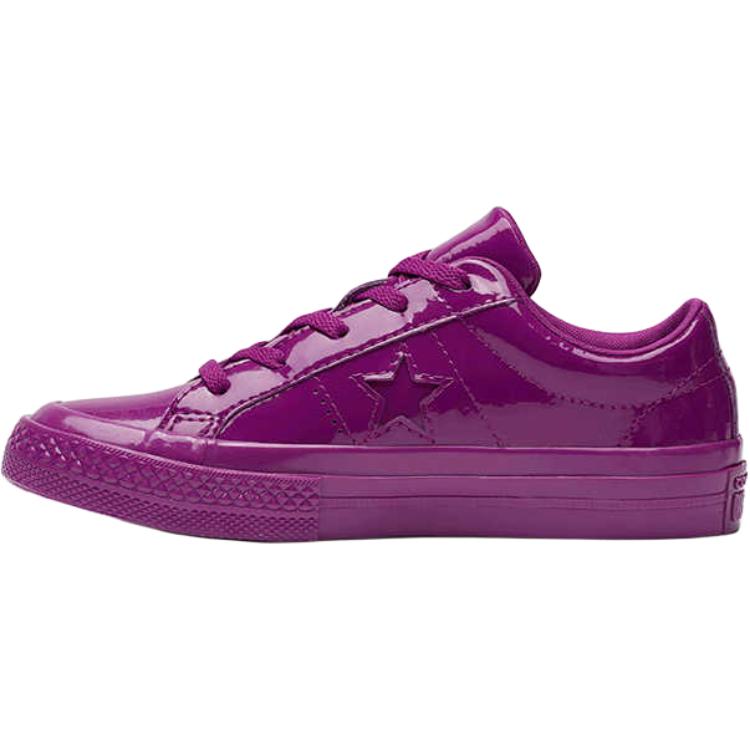 

One Star Анти-Ударные Амортизирующие Низкие Детские Скейтбординговые Кроссовки Фиолетовые Converse для детей 3-7 лет