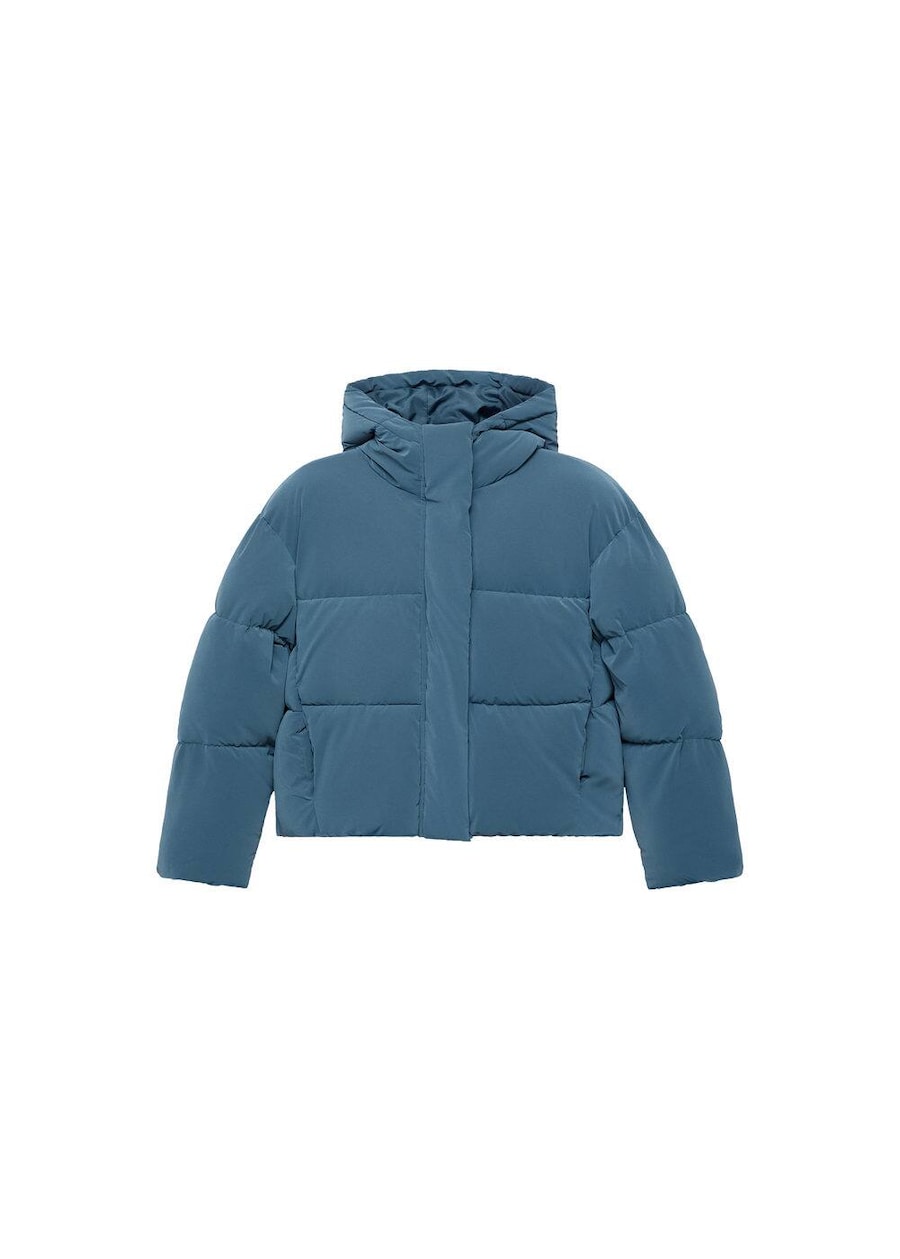 

Куртка межсезонная MANGO TEEN Anorak, темно-синий