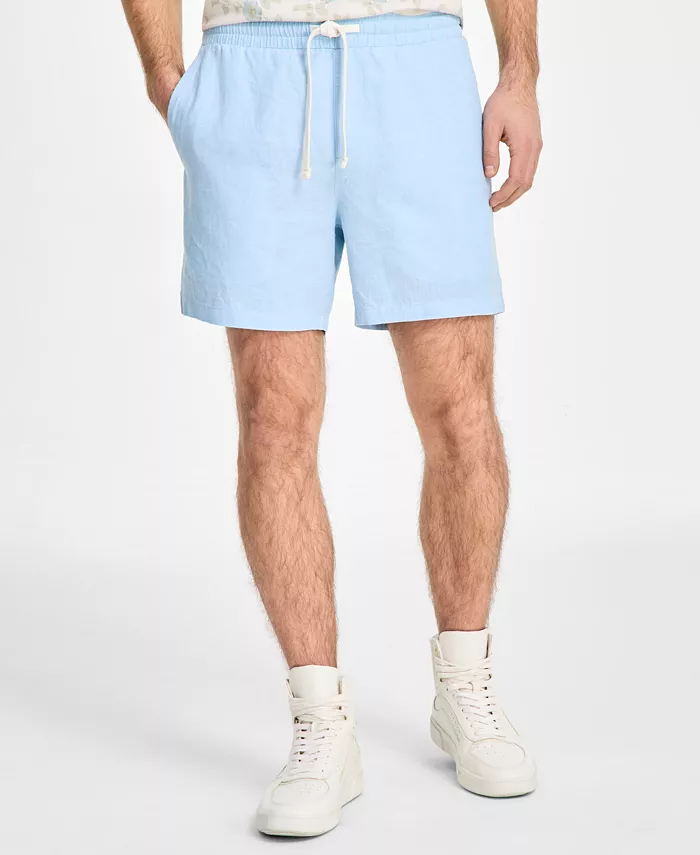

Мужские шорты Chase Regular-Fit длиной 6 дюймов из смесового льна Sun + Stone, синий