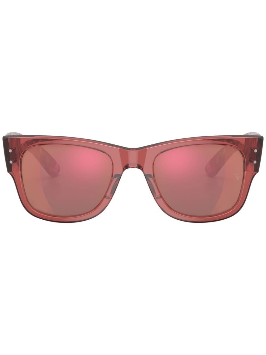 

Ray-Ban солнцезащитные очки Mega Wayfarer, розовый