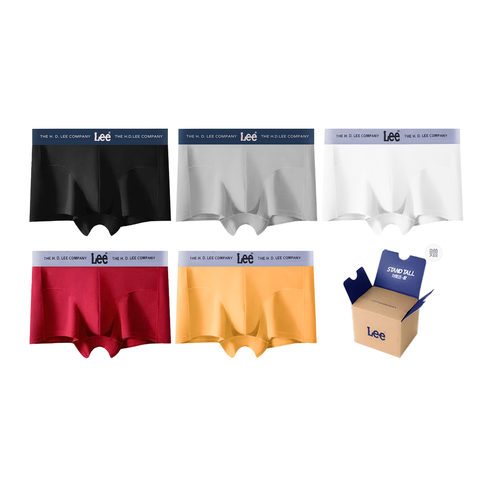 

Классические трусы 101 для мужчин боксеры 3 5 штук Lee, желтый