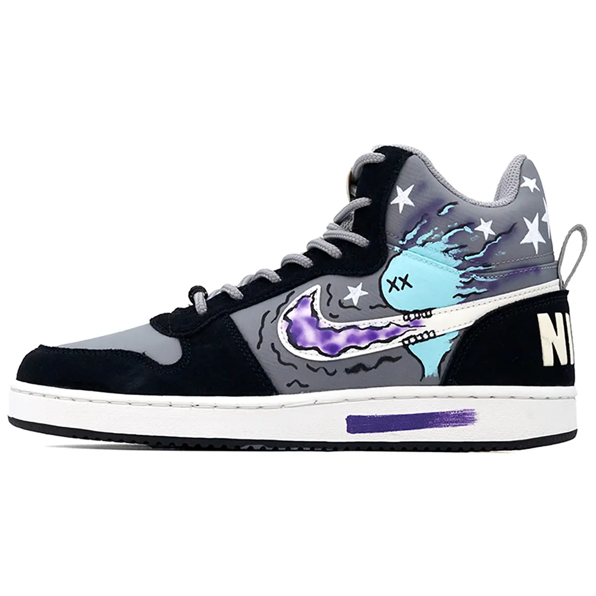 

Nike Кроссовки для скейтбординга Court Borough, мужские, черные, белые, серые