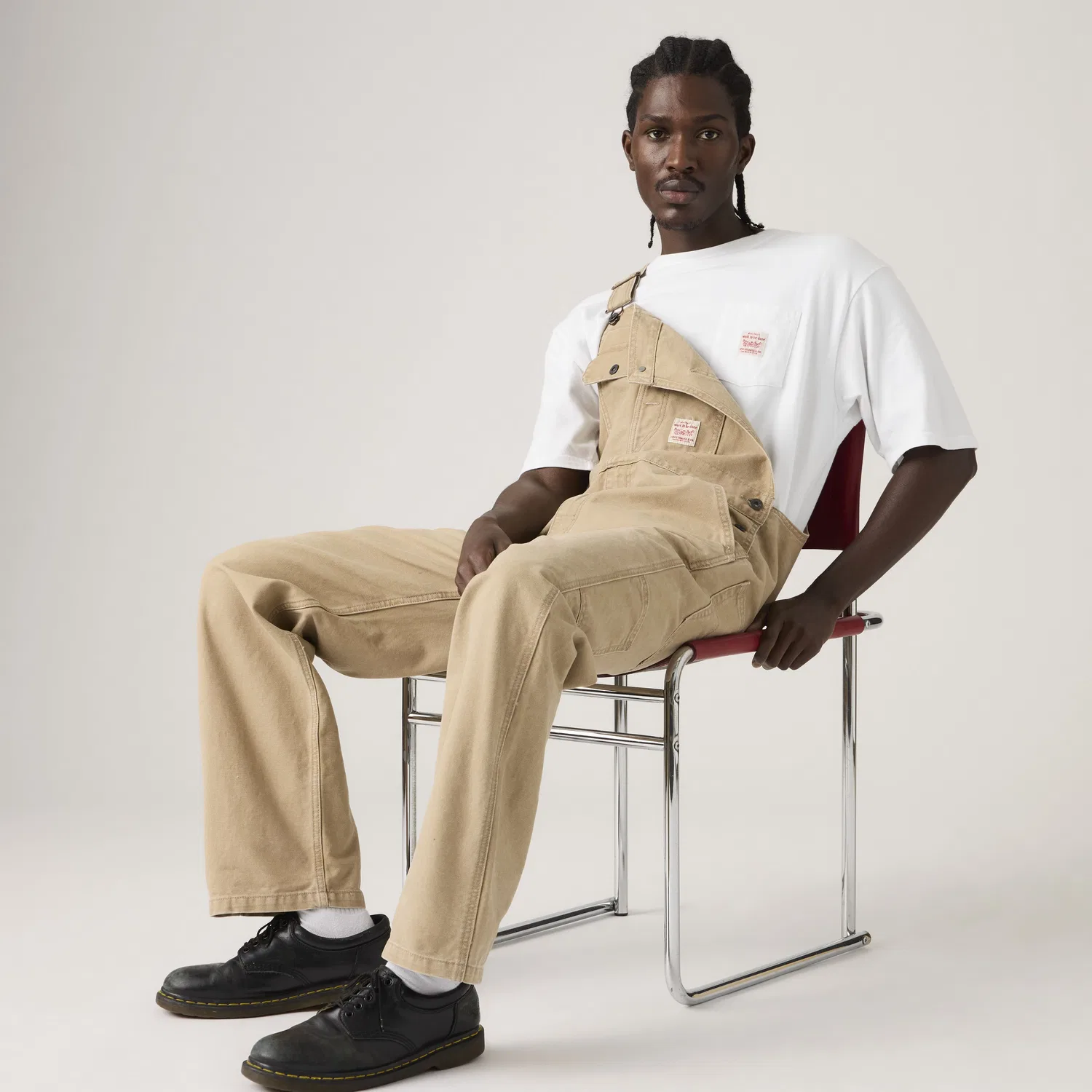 Свободный мужской комбинезон Levi's, Brown — фото 3