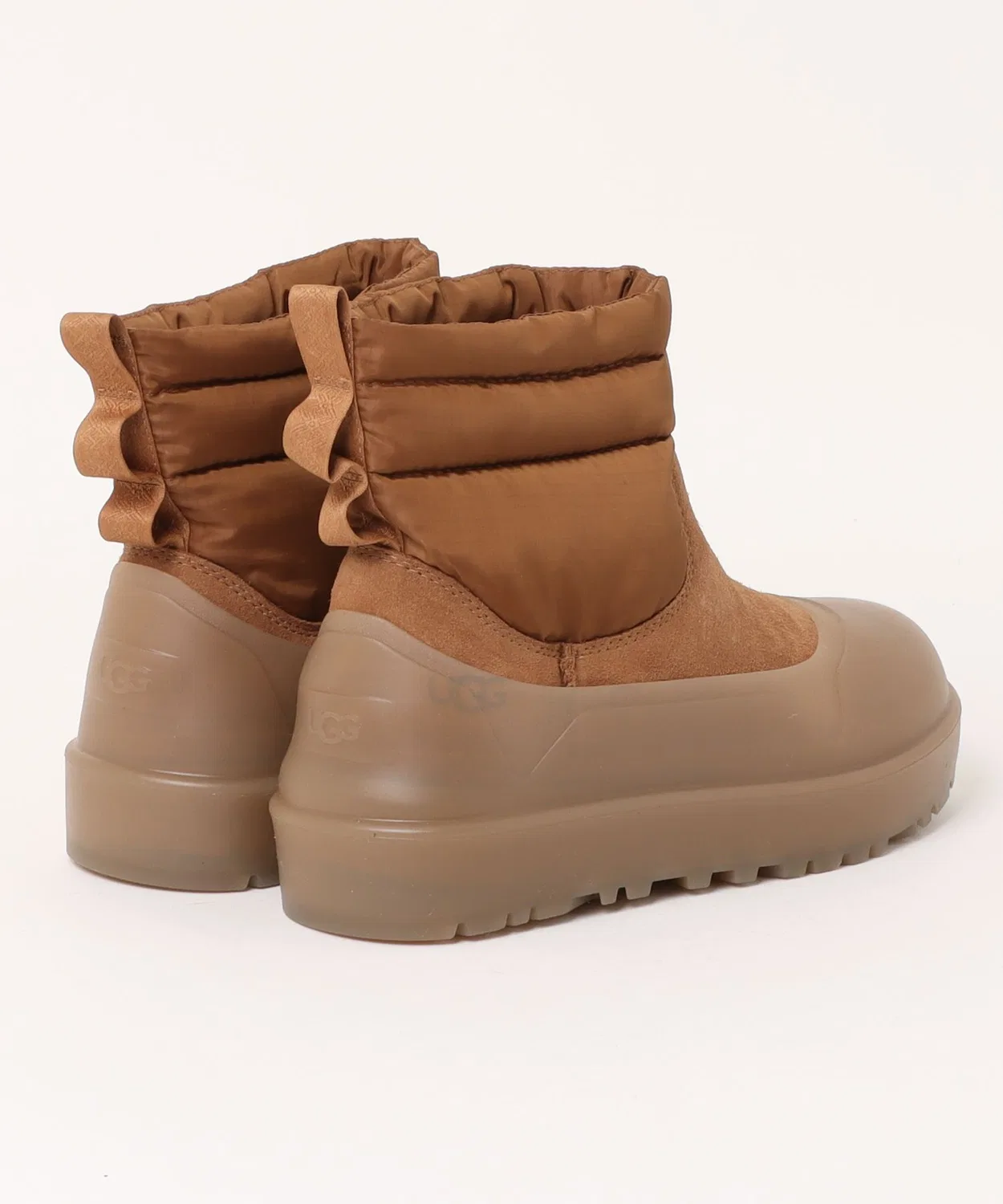 Ботинки классические мини мод UGG из рипстоп-нейлона, коричневые — фото 2