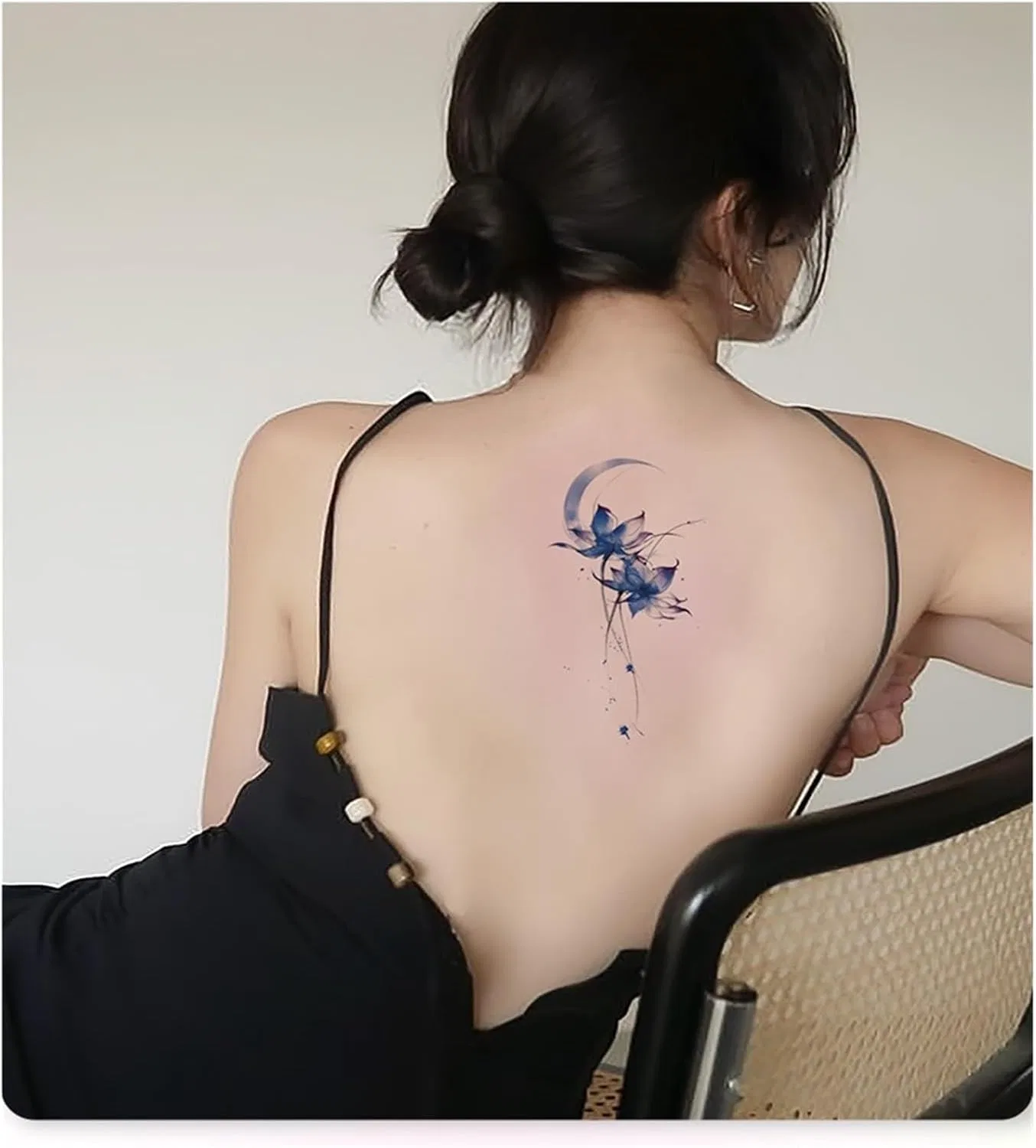 Временные татуировки Blue Moon Lotus, набор 2 шт, водонепроницаемые, 20 г — фото 2