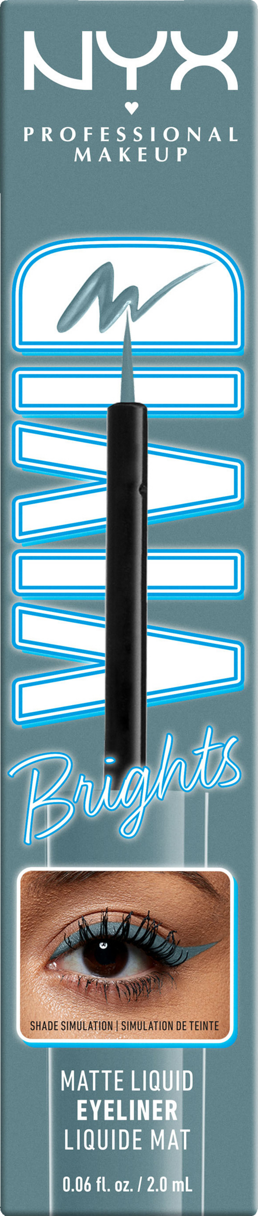 

Подводка для глаз NYX Professional MakeUp Vivid Bright Liquid Liner Cyan Simp