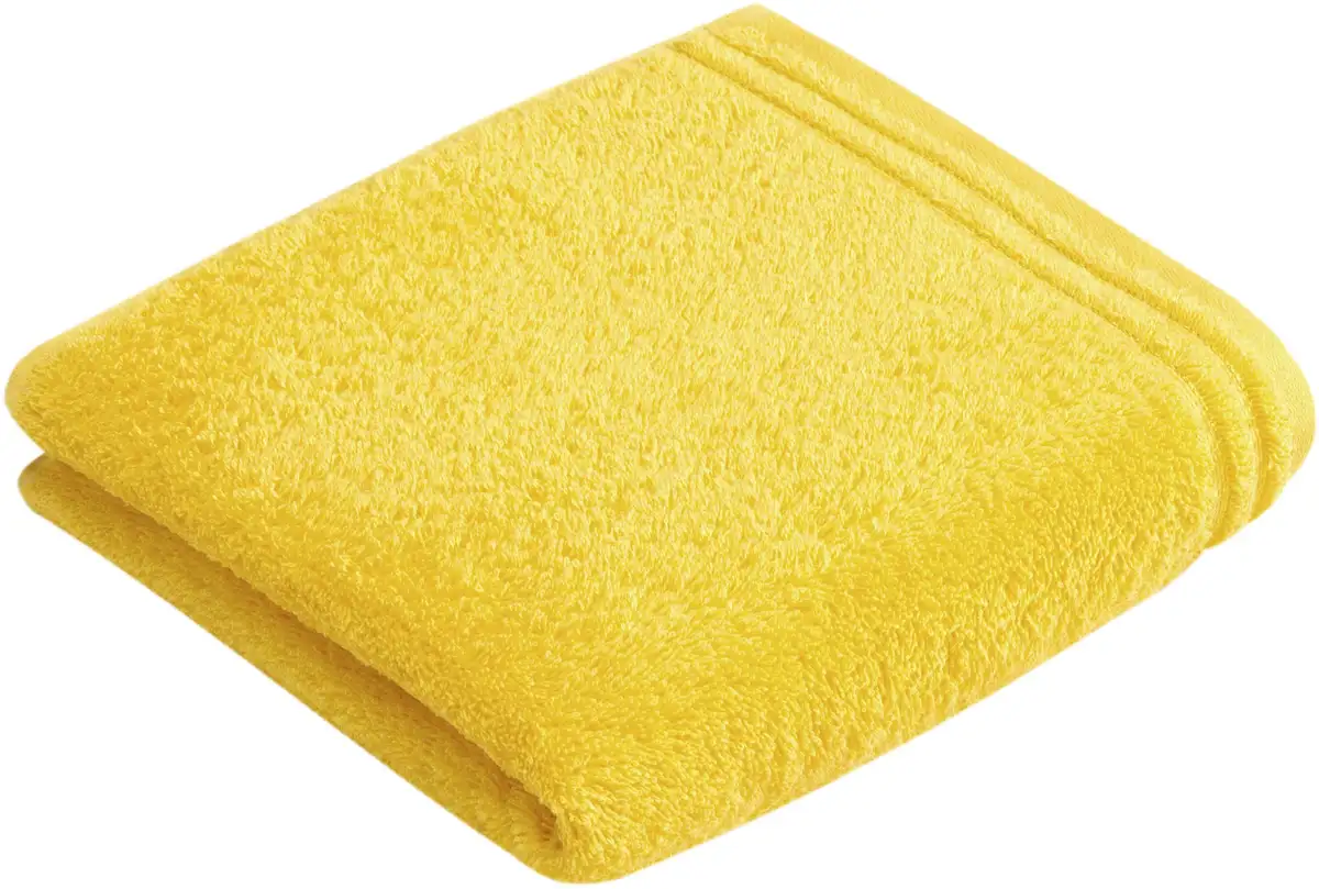 

Полотенце Vossen "Calypso Feeling", (2 шт.), с узкой каймой, из 100% высококачественного хлопка, веганское, однотонное 50х100 см (2 шт.), цвет sunflower